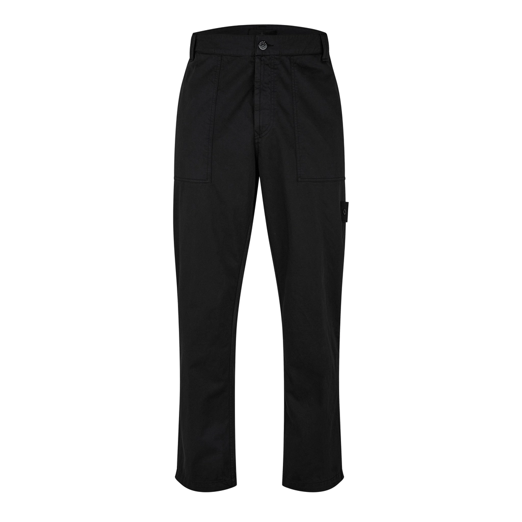 Stone Island Ghost Cargo Trousers - Nero V0029